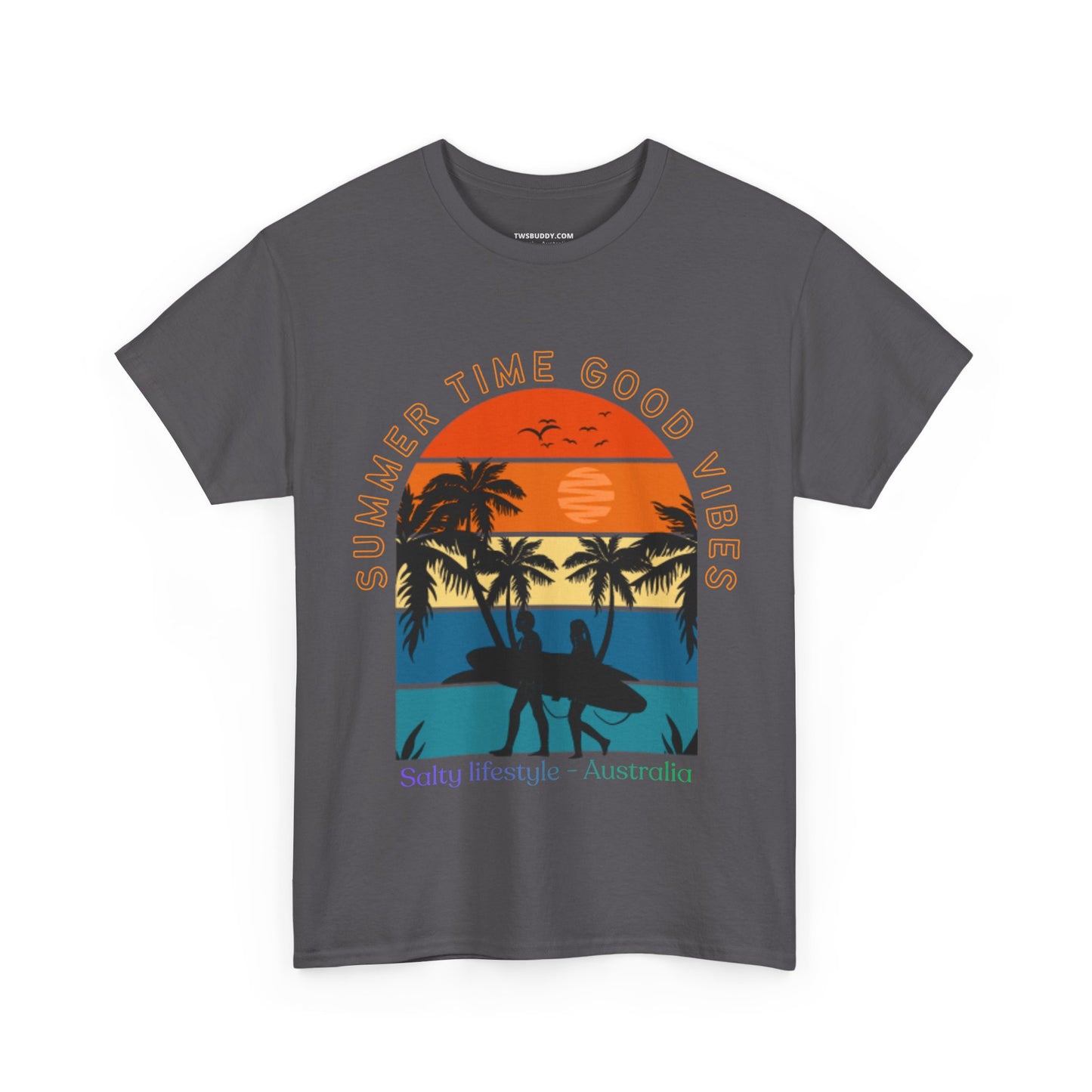 Salty lifestyle T-shirt, Surfing T-shirt, Top quality cotton, 4 Colours, different sizes, AUS Post.