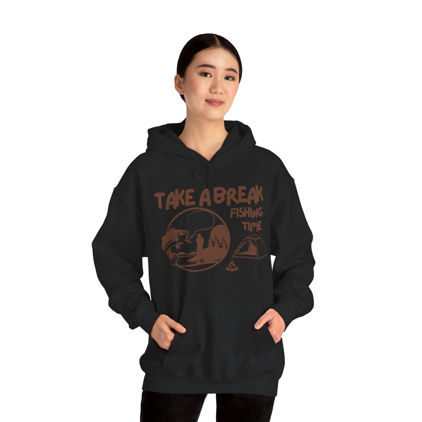Take a break Hoodie, Fishing Hoodie, Salty lifestyle Hoodie, Unisex Heavy Blend Sweatshirt, 6 colours, different sizes, Top quality, AU warehouse.