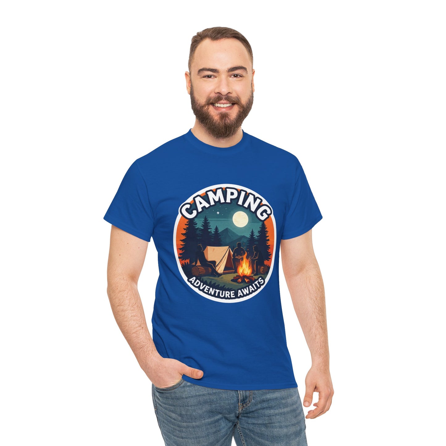 Camping T-shirt, Holiday T-shirt, Top quality cotton, 6 Colours, Different sizes, AU post.