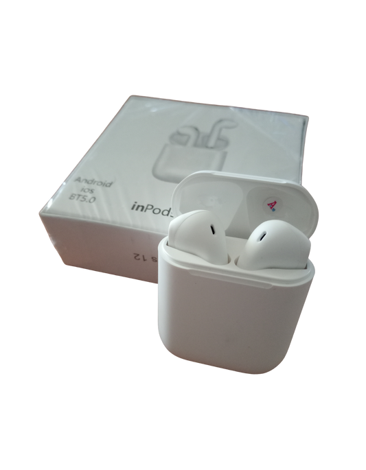 inPods 12 Matte White Wireless Earbuds, AUS Post.
